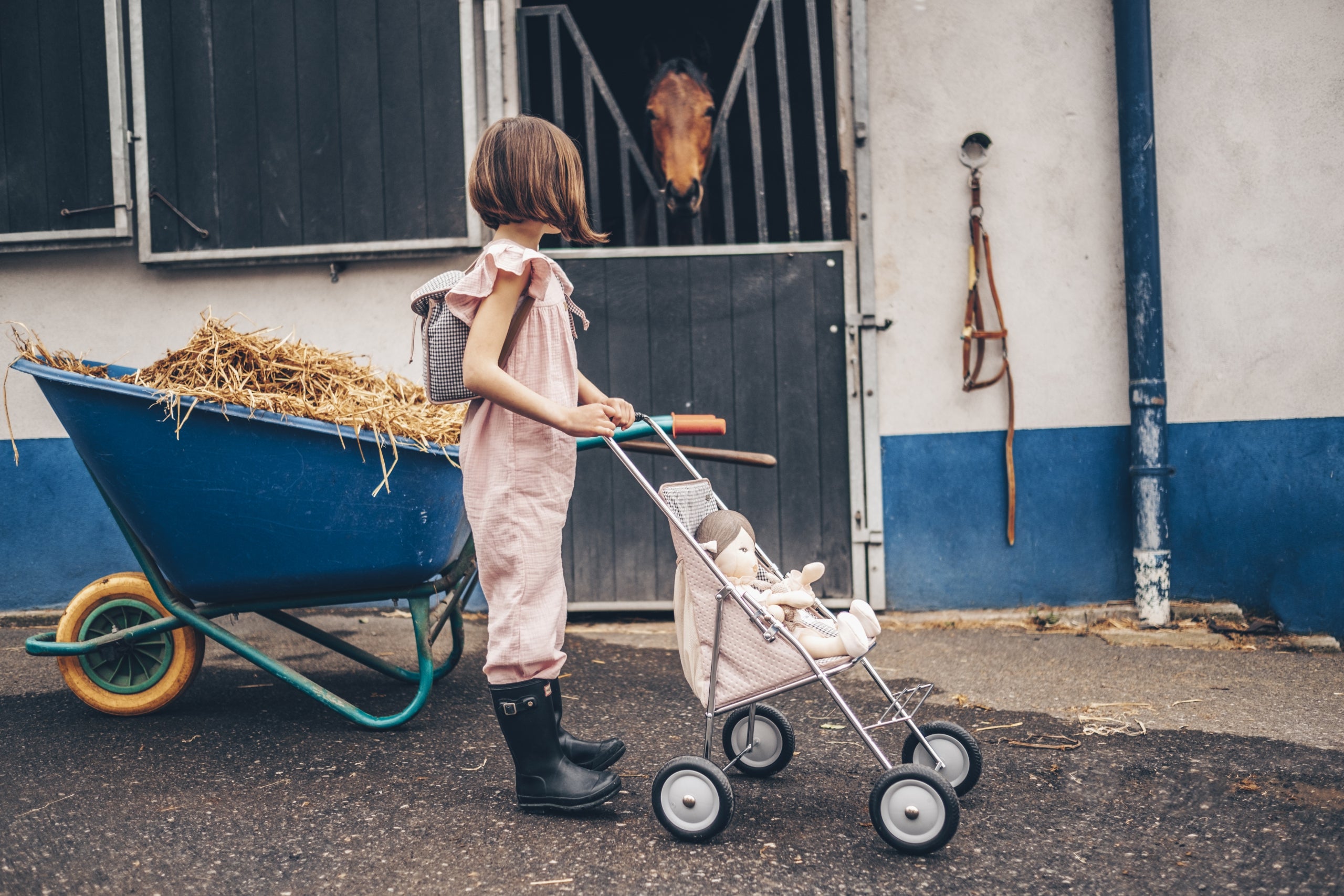 Silla de muñecas Miniflash Vichy + Bolso